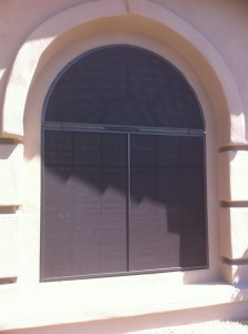 Arched Window After with New Sunscreens Solutions
